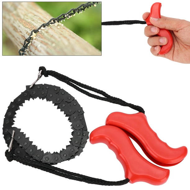 Outdoor Survival Pocket Chain Saw Hand Tools Saw Garden Chainsaw with Nylon Bag